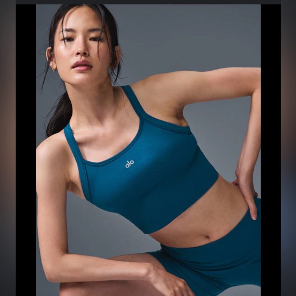 ALO Yoga Teal Tank Top